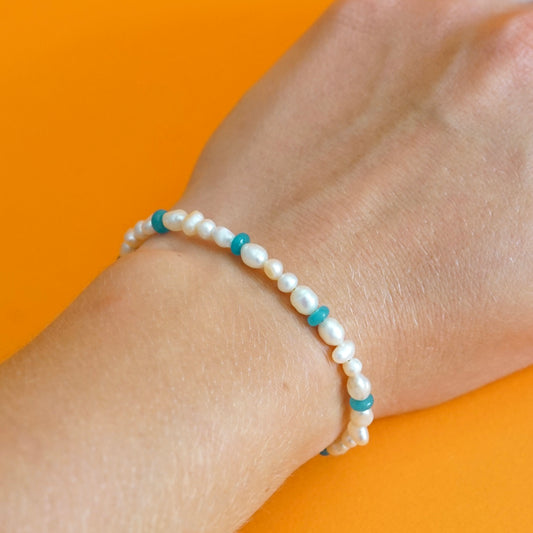 Bracelet Eva bleu clair