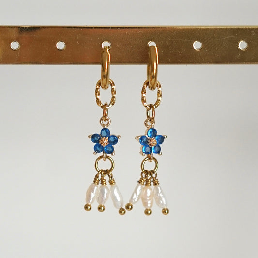Boucles Anna bleu