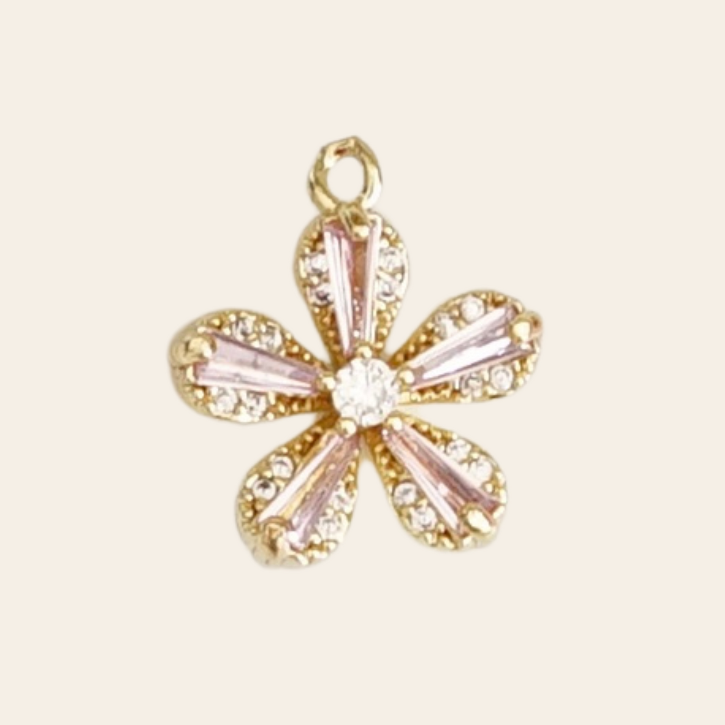 Fleur strass rose 🎀
