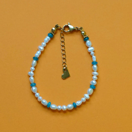 Bracelet Eva bleu clair