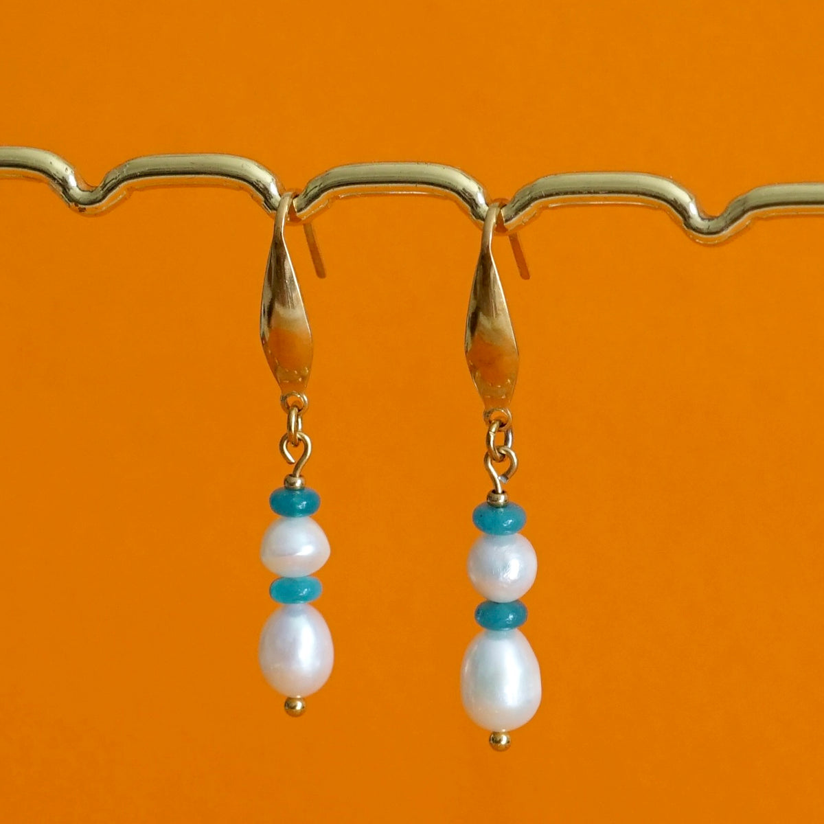 Boucles Eva bleu