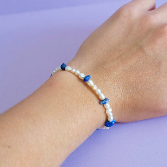 Bracelet Eva bleu foncé