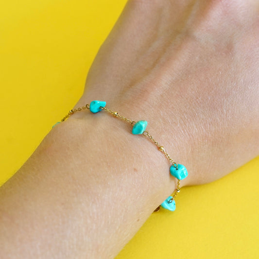 Bracelet Jade bleu