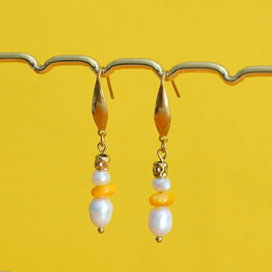 Boucles Eva orange