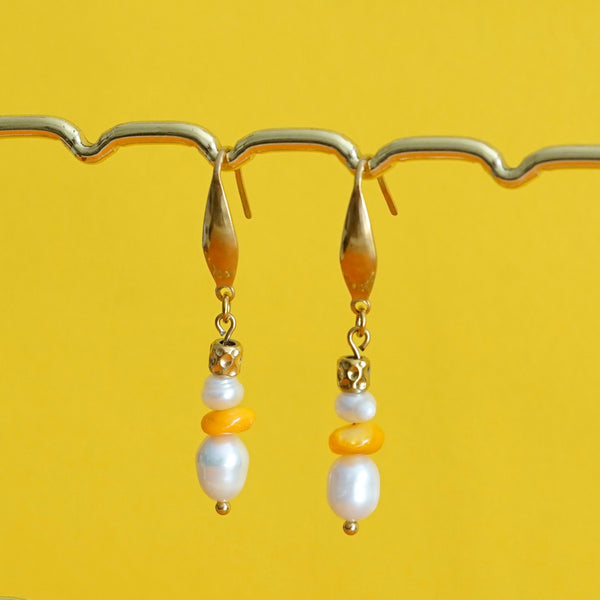 Boucles Eva orange