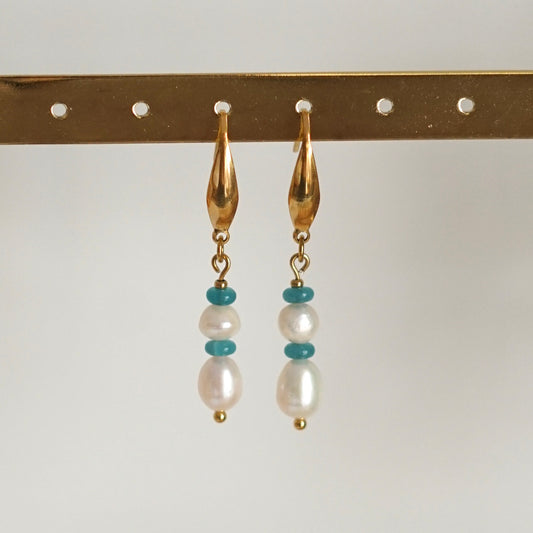 Boucles Eva bleu