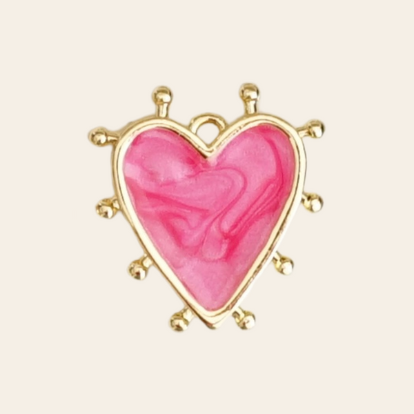 Cœur rose bille