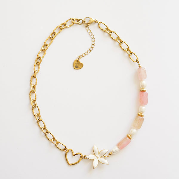 Collier Clara rose
