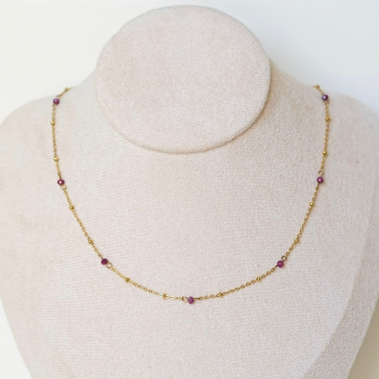 Collier Livia Fuchsia – Collection Dolce Vita