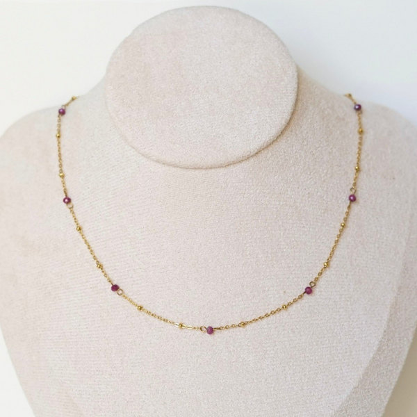 Collier Livia Fuchsia – Collection Dolce Vita