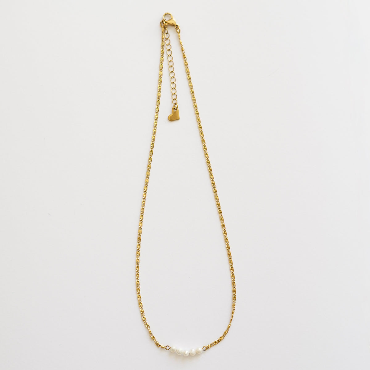 Collier Selene blanc 5 perles
