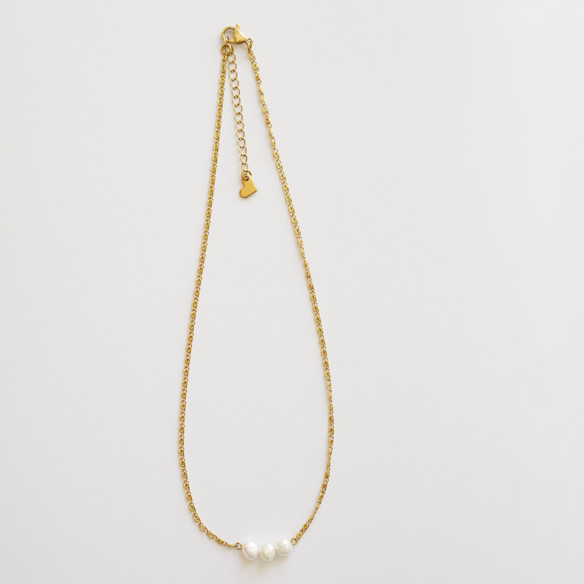 Collier Selene blanc 3 perles