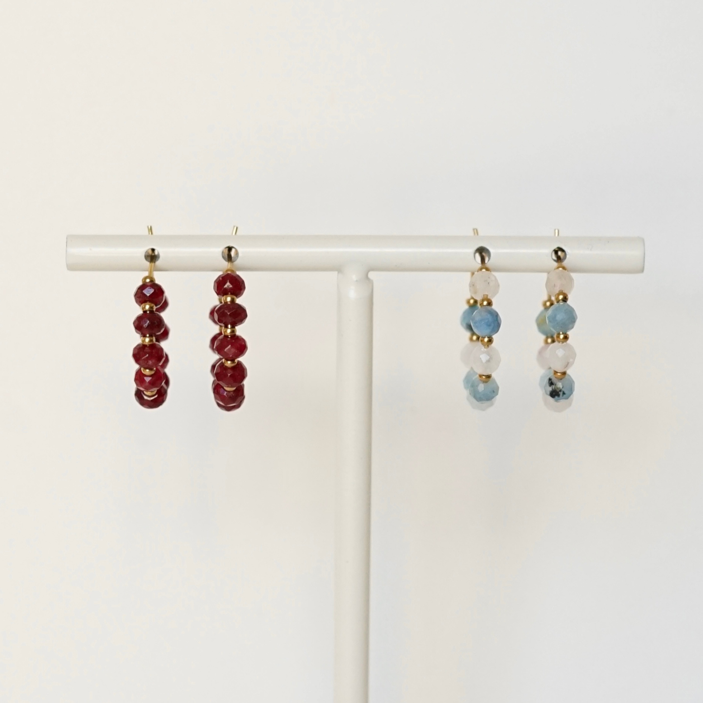 Créoles Cléo Bleu – Collection Dolce Vita
