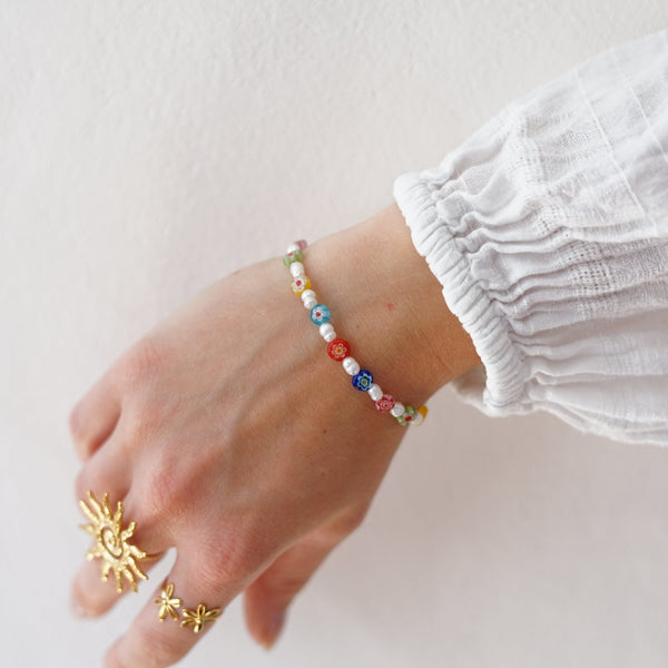 Bracelet millefiori Doré