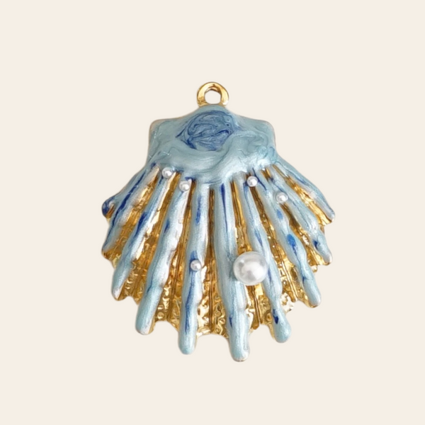 Coquille bleue perle
